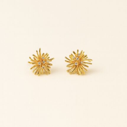 Golden Starbust Earring
