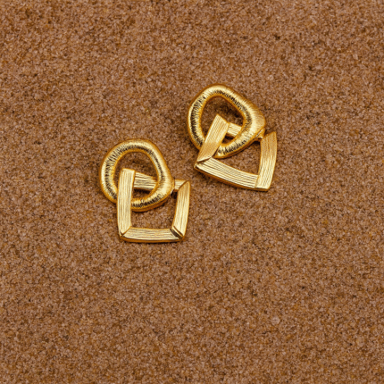 Interlock Statement Earring