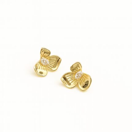 Golden Petal Spark Earring