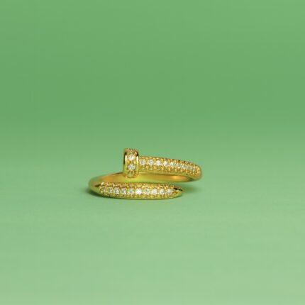 Statement Nail Diamond Ring