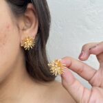 Golden Starbust Earring - Image 4