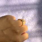 Golden Solitaire Ring - Image 3