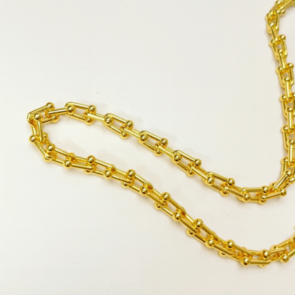 Golden Statement Chain Necklace