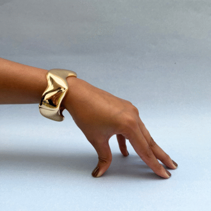 Wave Cuff Statement Bracelet