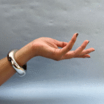 Silver Orbit Statement Bracelet