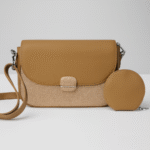Nude Brown Crossbody Handbag with Pouch & Sling