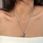 Cosmic Star Silver Layered Necklace