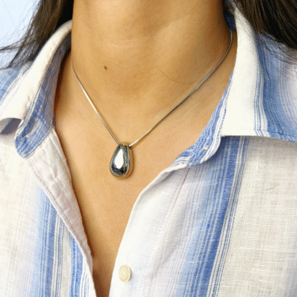 Silver Drop Chain Pendant