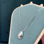 Silver Drop Chain Pendant - Image 2