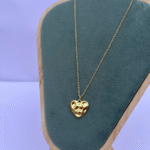 Golden Heart Chain Pendant - Image 2