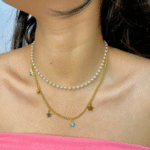 Dreamy Beach Charm Layered Necklace - Image 3