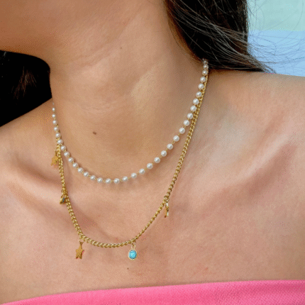 Dreamy Beach Charm Layered Necklace