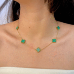 Green Clover Luxe Necklace