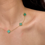Green Clover Luxe Necklace - Image 3