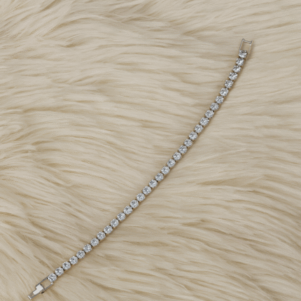 Minimal Silver Tennis Bracelet