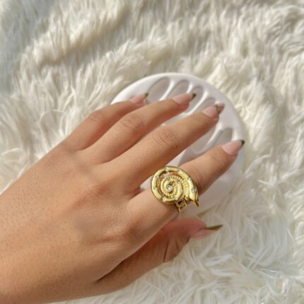 Spiral Statement Ring