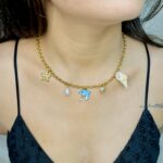 Dolphin Shell Charm Necklace - Image 2