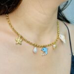 Dolphin Shell Charm Necklace - Image 3