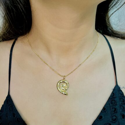 Spiral Pendant Necklace
