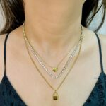 Heart & Lock triple layered Necklace