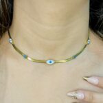 Evil Eye Choker Necklace - Image 2
