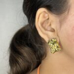 Sculpted Rectangle Earrings - Image 3