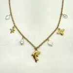 Dolphin Pearl Charm Necklace - Image 3