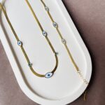 Evil Eye Choker Necklace & Bracelet Combo
