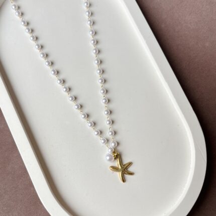 Starfish Pearl Necklace
