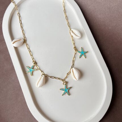 Aqua Charm Necklace