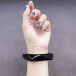 Molten Brown Resin Bangle - Image 2