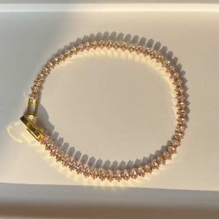 Pink Tennis Bracelet