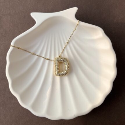 The Initial Necklace- "D"