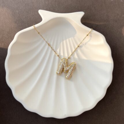 The Initial Necklace- "M"
