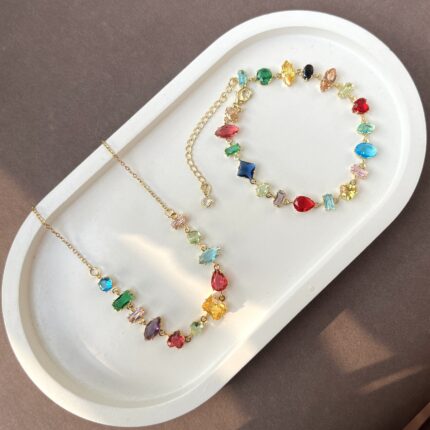 Juicy Gems Bracelet & Necklace Combo