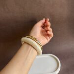 Ivory Gold Minimal Resin Stack